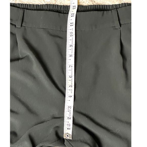 ModCloth Women Size XL Wide Leg Black Careerwear Officewear Dress Pants Pockets - Picture 6 of 11